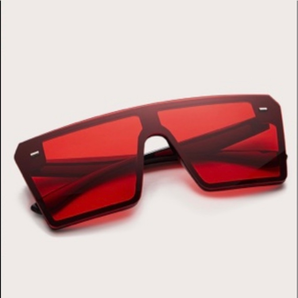 Sebastian Red Square Sunglasses
